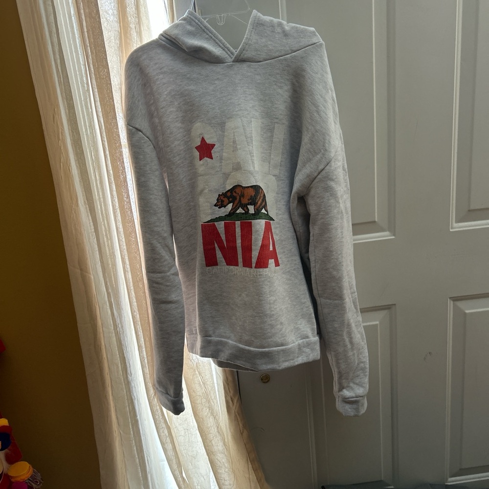 Gray California Bear Hoodie